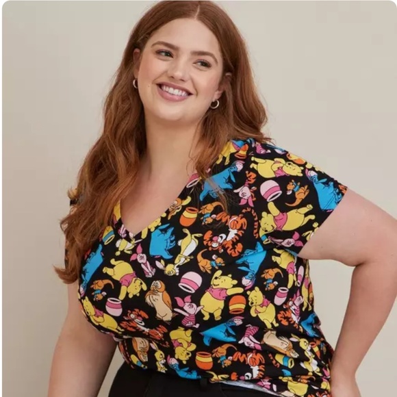 Disney Winnie the Pooh Classic V-Neck Top Size 1X (14-16) - Picture 3 of 7